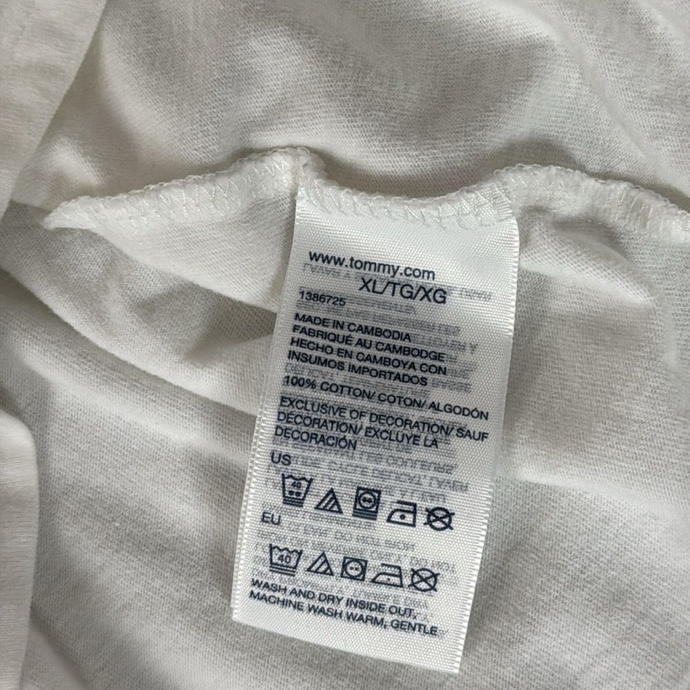 Men’s XL Tommy Hilfiger T-shirt, White logo - Picture 7 of 7
